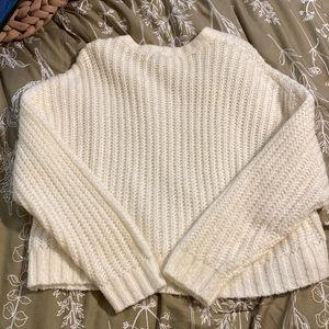 American eagle cream colored sweater